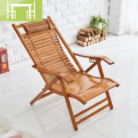 逸家伴侣竹躺椅折叠午休午睡阳台休闲竹子靠背懒人老式凉椅家用老人靠椅子