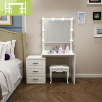 逸家伴侣影楼梳妆台化妆台带灯专业梳妆台卧室简约现代化妆桌led灯经济型梳妆桌