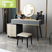 逸家伴侣北欧轻奢梳妆台化妆台卧室现代简约网红ins风化妆桌收纳柜一体梳妆桌