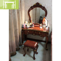 逸家伴侣美尚欧式梳妆台卧室小户型公主美式深色ins网红北欧化妆台