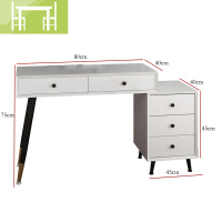 逸家伴侣北欧钢琴梳妆台卧室现代简约小网红ins风化妆桌梳妆台收纳柜一体梳妆桌