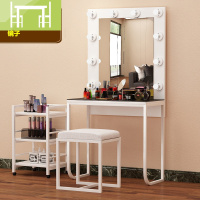 逸家伴侣化妆台带灯影楼婚纱店美甲店院化装桌家用简约小型梳妆台卧室梳妆桌
