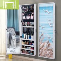 逸家伴侣镜子全身镜女壁挂镜简约现代穿衣镜家用多功能带壁画试衣镜收纳柜