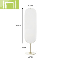 逸家伴侣北欧创意卧室穿衣镜现代简约家用大理石底座全身镜服装店试衣镜子