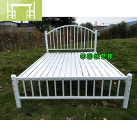 逸家伴侣成都阳光出租房家具结实无异响安静铁艺床简约白色田园公主北欧床