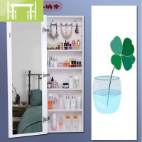 逸家伴侣全身镜实木简约现代试衣镜家用卧室壁挂镜装饰画穿衣镜收纳柜镜子