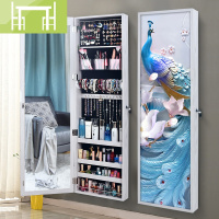 逸家伴侣镜子全身镜女壁挂镜简约现代穿衣镜家用多功能带壁画试衣镜收纳柜