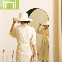 逸家伴侣庙宇灵感别墅设计师款拱北欧穿衣镜创意影试衣镜落地镜全身镜