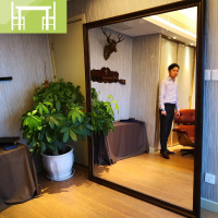 逸家伴侣壁挂实木成都家用全身镜试衣间正常美发店镜子落地加大试衣镜