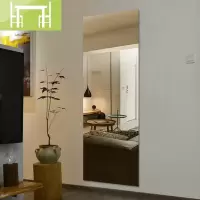 逸家伴侣无框穿衣镜壁挂全身镜 简约直角落地镜大镜子玄关镜试衣镜子