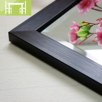 逸家伴侣瑞意全身镜子家用穿衣试衣落地镜壁挂木纹服装店大镜子显瘦可调节