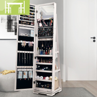 逸家伴侣全身镜 欧式旋转卧室落地镜试衣镜 储物镜子首饰收纳镜柜 穿衣镜