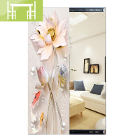 逸家伴侣铝合金试衣镜玄关隐藏推拉全身穿衣镜壁挂多功能装饰画网红大镜子