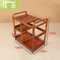 逸家伴侣刺猬紫檀移动小茶桌实木家具功夫茶几红木阳台茶台茶水柜花梨茶车