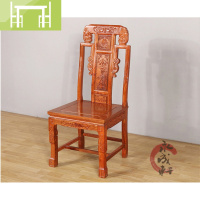 逸家伴侣红木家具 非洲花梨实木 如意圆餐台桌椅组合 红木餐桌 中式饭桌