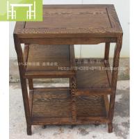 逸家伴侣红木茶水柜鸡翅木餐边柜电话架花梨木茶几小柜子 全实木家具特价