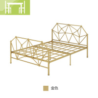 逸家伴侣北欧铁艺床简约现代公主铁架简铁床金属ins网红欧式女孩田园