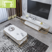 逸家伴侣茶几电视柜组合简约现代小户型客厅长方形北欧大理石轻奢抽屉地柜
