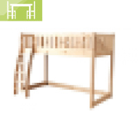 逸家伴侣儿童床高架床实木儿童床松木儿童床游戏帐篷床实木半高床简约现代