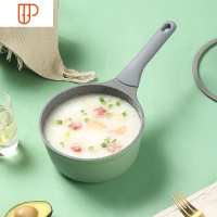 奶锅不粘锅泡面锅婴儿热奶锅家用宝宝辅食锅电磁炉燃气 国泰家和 竹青石奶锅18CM
