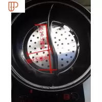 电磁炉砂锅导热片陶瓷煲炖锅玻璃锅石锅不锈钢导磁垫导热板片 国泰家和 鸳鸯锅直径长19.5cm宽9.5cm