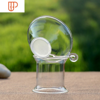 玻璃茶漏过滤网创意茶壶可爱功夫泡茶具过滤器配件一体公道杯套装 国泰家和 玻璃(直坐)茶漏整套 送纱布 主价款