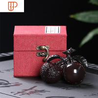 抖音变色荔枝茶宠摆件FY精品可养创意寿桃迷个性茶玩茶道茶具配件 国泰家和 荔枝茶宠[礼盒包装]