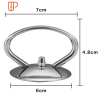 家用高压锅圆钮扭帽配件锅盖把手上面手柄炒菜锅电饭锅盖子锅具 国泰家和 大号扁线不锈钢提环锅具配件