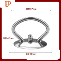 通用型锅盖把手 锅盖头 锅盖顶帽配件 可立防烫把手锅具配 国泰家和 05 吊环款(不锈钢) (小孔专用锅具配件