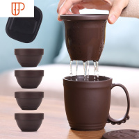 旅行功夫陶瓷家用户外便携一体式收纳简约茶道旅行茶具 国泰家和 [陶瓷瓷福一壶四杯][旅行包]