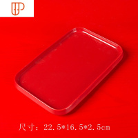 旅行茶具结婚敬旅行一对改口敬茶碗红色陶瓷喜碗托盘 国泰家和 纯红(大)方瓷盘