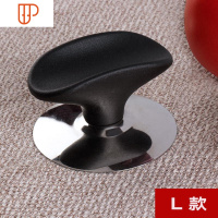 盖子可高温锅具配件大号把手锅盖顶头汤锅老式帽锅不锈钢钮 国泰家和 黑色 L 款 小孔锅具配件