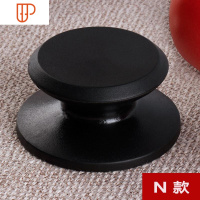 盖子可高温锅具配件大号把手锅盖顶头汤锅老式帽锅不锈钢钮 国泰家和 黑色 N 款 小孔锅具配件