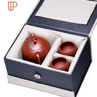 宜兴紫砂壶大红袍原矿老紫泥纯全手工泡旅行茶具 西施壶 国泰家和 大红袍款