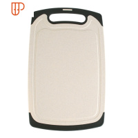 塑料菜板厨房双面分类切菜板 家用小案板粘板砧板竹菜板 国泰家和 小号米色