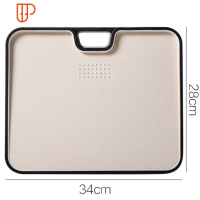 塑料菜板厨房双面分类切菜板 家用小案板粘板砧板竹菜板 国泰家和 大号米色