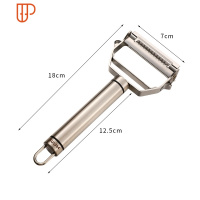 不锈钢土豆切丝器家用削皮刀黄瓜果胡萝卜多功能刮皮器削皮刨丝刀 国泰家和 304不锈钢[削皮+刨丝]两用