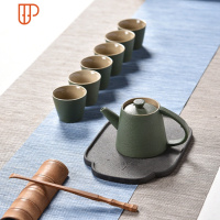 冰裂功夫陶瓷茶具茶道旅行家用简约 国泰家和 7头陆宝中国风直壶-草绿