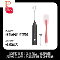 电动打蛋器迷你小型家用烘焙工具奶油打发机鸡蛋糕自动搅拌棒 国泰家和 ZY3057 迷你电动打蛋器 + ZY3240 硅胶