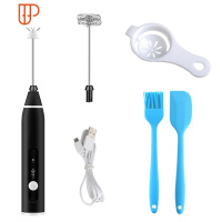 打蛋器无线充电USB电动家用小型自动手持奶油打发机烘焙工具 国泰家和 黑色+刷子刮刀