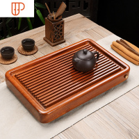 整块花梨木旅行茶具实木茶海简约功夫茶具排水小号茶台电木款家用 国泰家和 花梨木细水长流 40*25