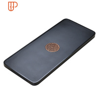 整块乌金石茶盘天然石头茶台大号长方形石茶台简约家用石材茶盆 国泰家和 雅意:80x35x3茶具