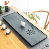 天然乌金石头旅行茶具黑石家用客厅简约办公室干泡小茶台石板 国泰家和 尺寸定制请联系客服