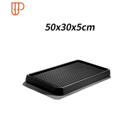 台湾黑料电木旅行茶具排水家用黑檀紫檀茶台电胶木茶具茶海D 国泰家和 黑檀50x30x5cm