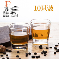 透明玻璃杯家用客厅喝水杯子带把耐热泡茶杯套装咖啡啤酒杯10只装 国泰家和 [10只装]4号杯[173ml] 加厚耐热