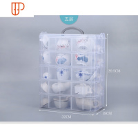 茶杯品茗杯建盏收纳盒茶具茶道用品 零碎物品杂物玩具积木收纳箱 国泰家和 五层 32*19*39.5