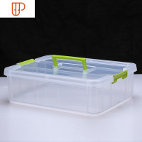 茶杯品茗杯建盏收纳盒茶具茶道用品 零碎物品杂物玩具积木收纳箱 国泰家和 升级款一层无隔片款 36.5*26.5*11外观