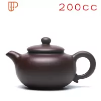 宜兴紫砂壶石瓢原矿名家纯全手工小容量家用功夫茶茶具紫泥小茶壶 国泰家和 紫一粒珠 200cc