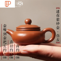 迷你小壶茶宠 白瓷陶瓷创意茶具摆件 袖珍功夫旅行茶具茶道茶玩 国泰家和 迷你壶[仿古]