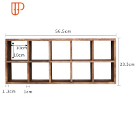 架实木多宝阁小旅行茶具建盏架小博古架旅行茶具架小格尺寸10*10厘米 国泰家和 10格多宝阁,重烧 小格尺寸10*10厘